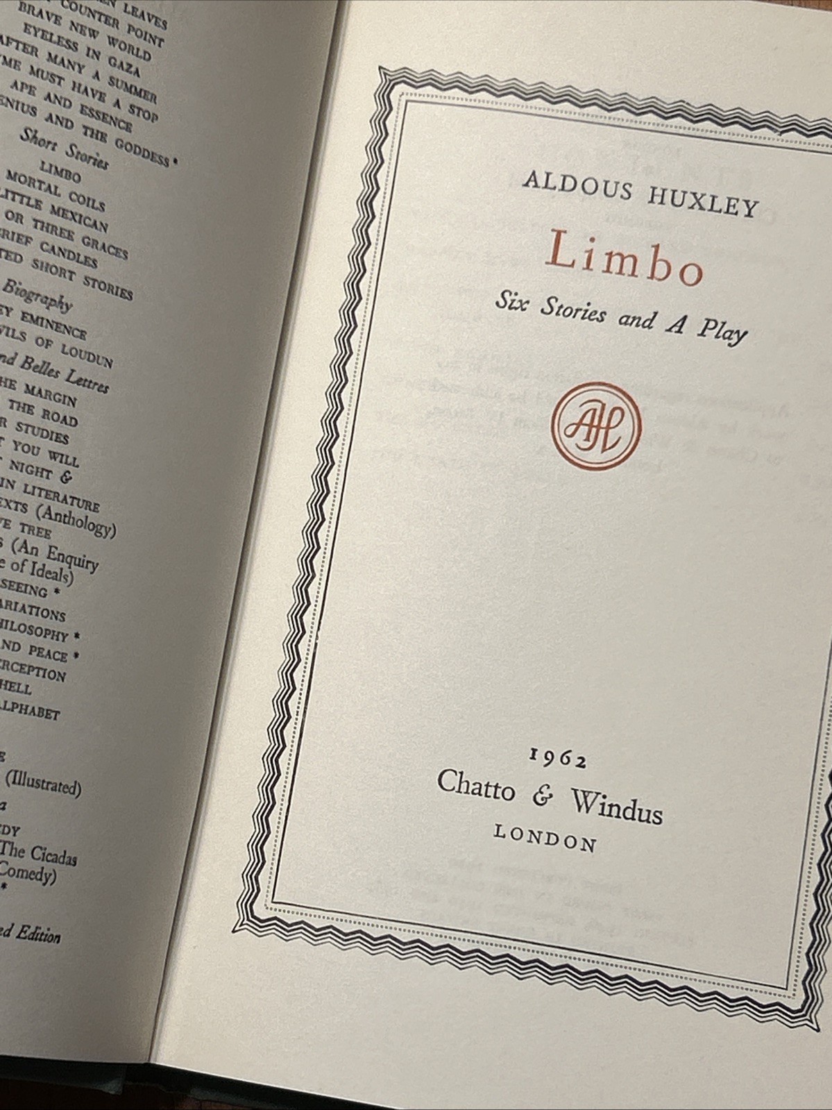 14 Volumes – Aldous Huxley – Chatto & Windus Collection – 1940s to 1960s