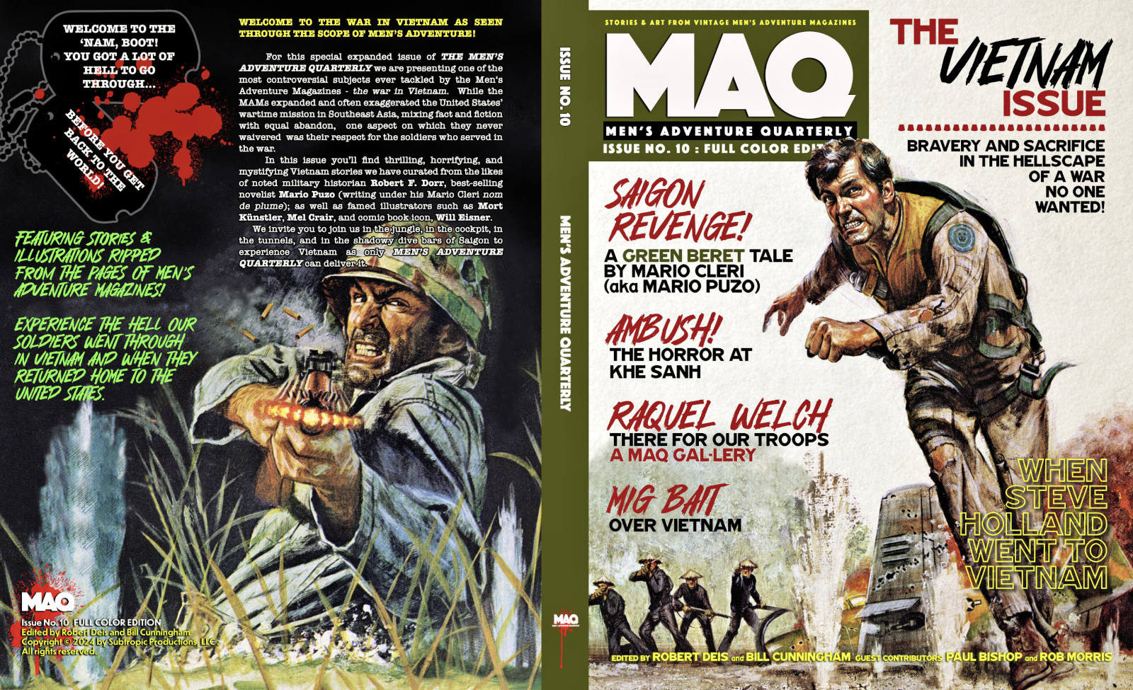 MEN’S ADVENTURE QUARTERLY #10, the Vietnam War Issue, full color edition