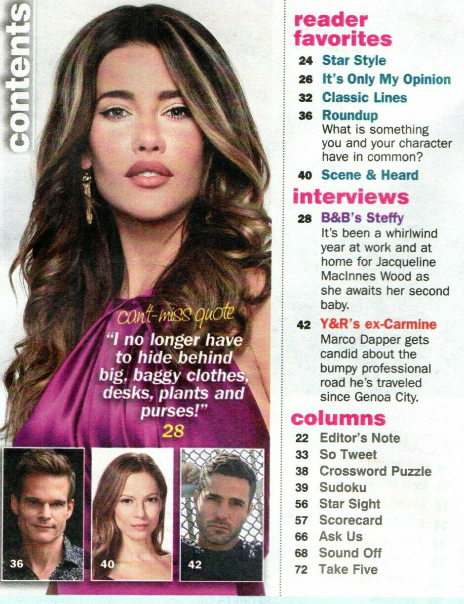 SOAP OPERA DIGEST January 25 2021 Days of Our Lives Jacqueline MacInnes Wood