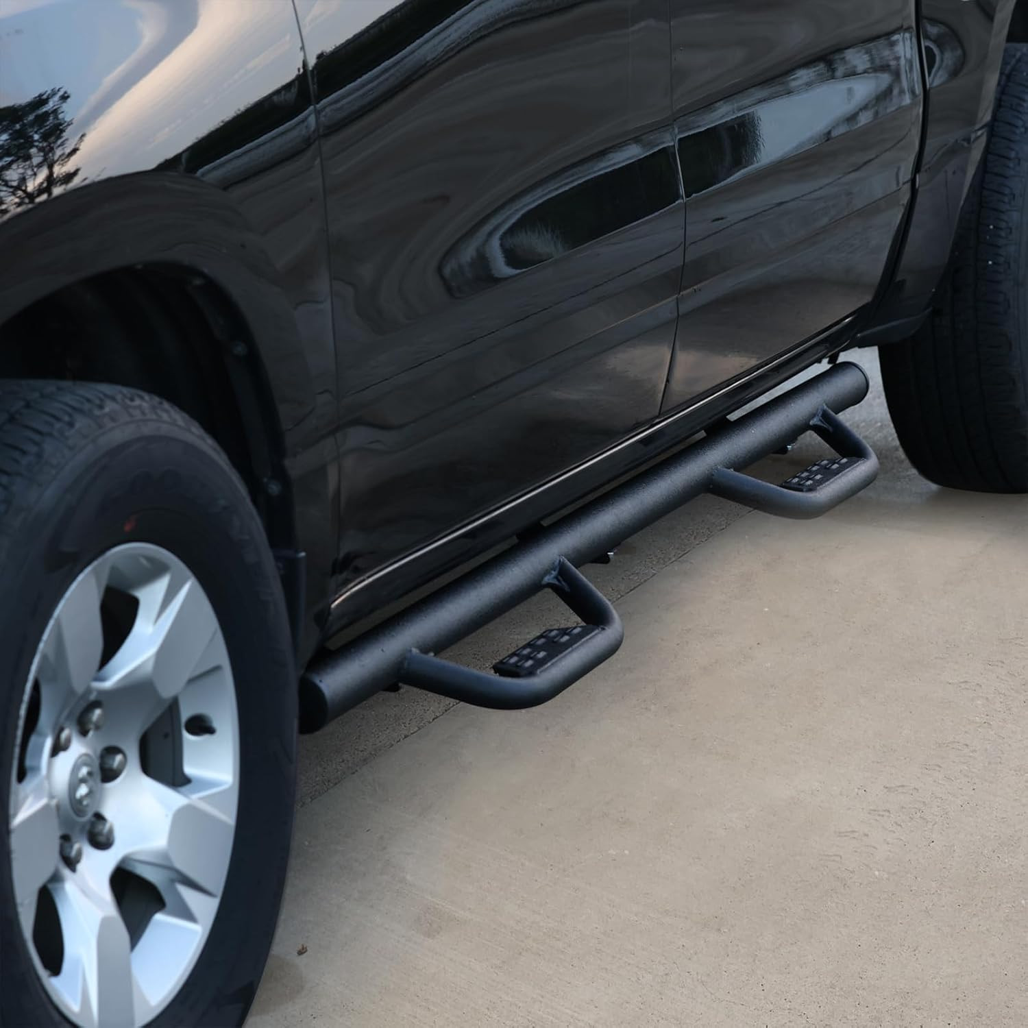 Running Boards Compatible with 2007-2021 Toyota Tundra Double Cab. Black Tundra