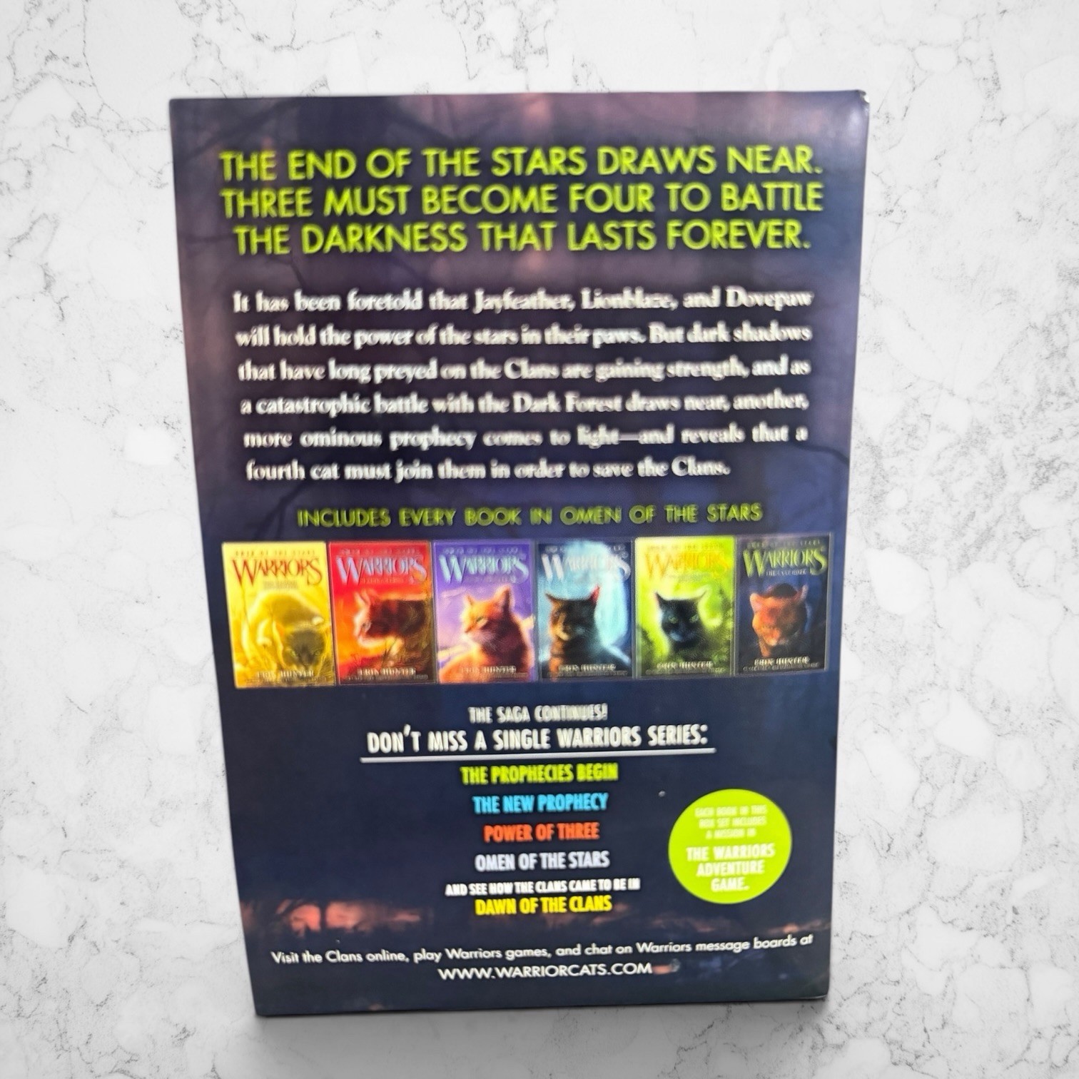 Warriors – Omen of the Stars – Complete 4th Series Box Set Books 1-6 Erin Hunter