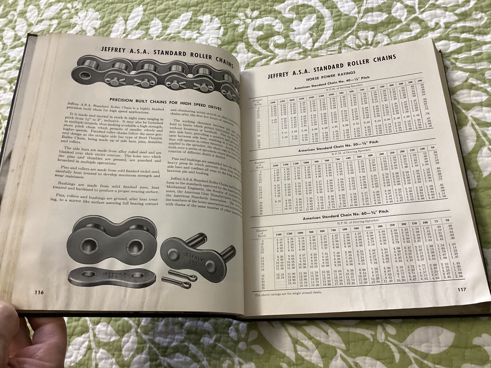 1952 Jeffrey Catalog 418 Chain Sprocket Elevating Mine Industry 656 Pages