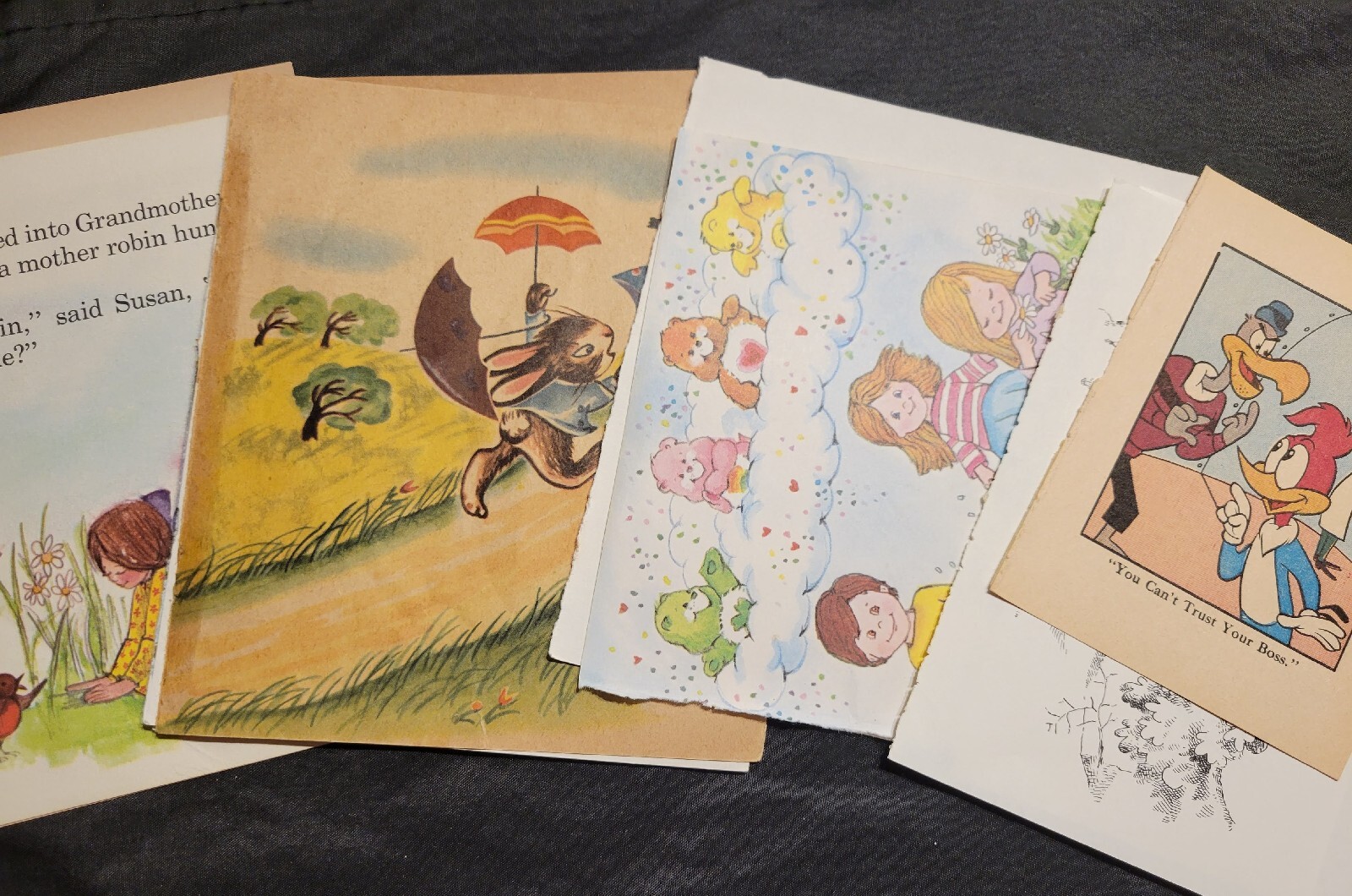 Lot Of 80 Pages From Vintage Children Books. Golden Books, Readers, Whitman