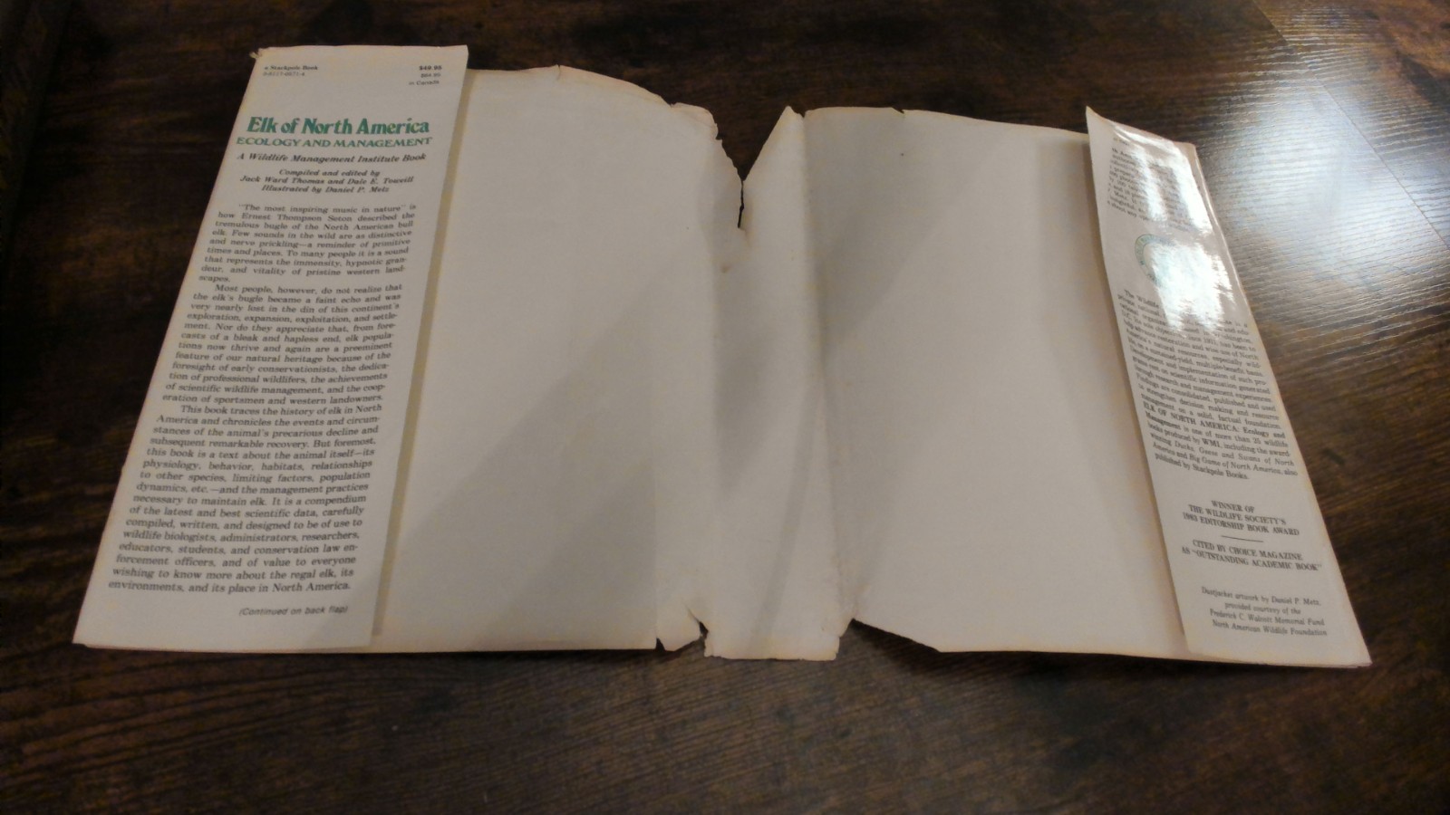 Elk of North America : Ecology and Management by Wildlife Management 1982, HC/DJ