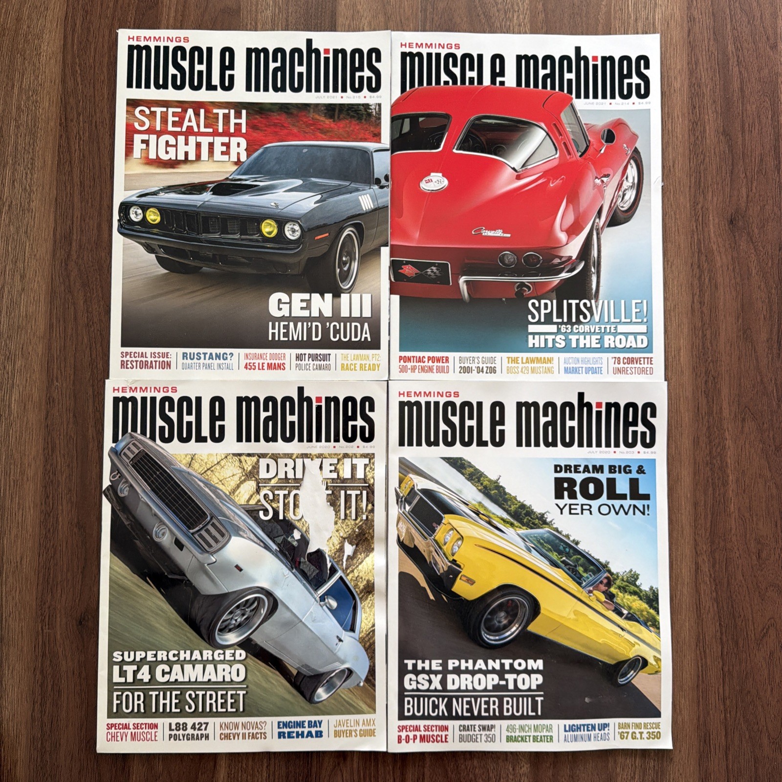 Hemmings Muscle Machines Magazine Lot Of 20 From 2020- 2021 Bundle Hot Rod Cars