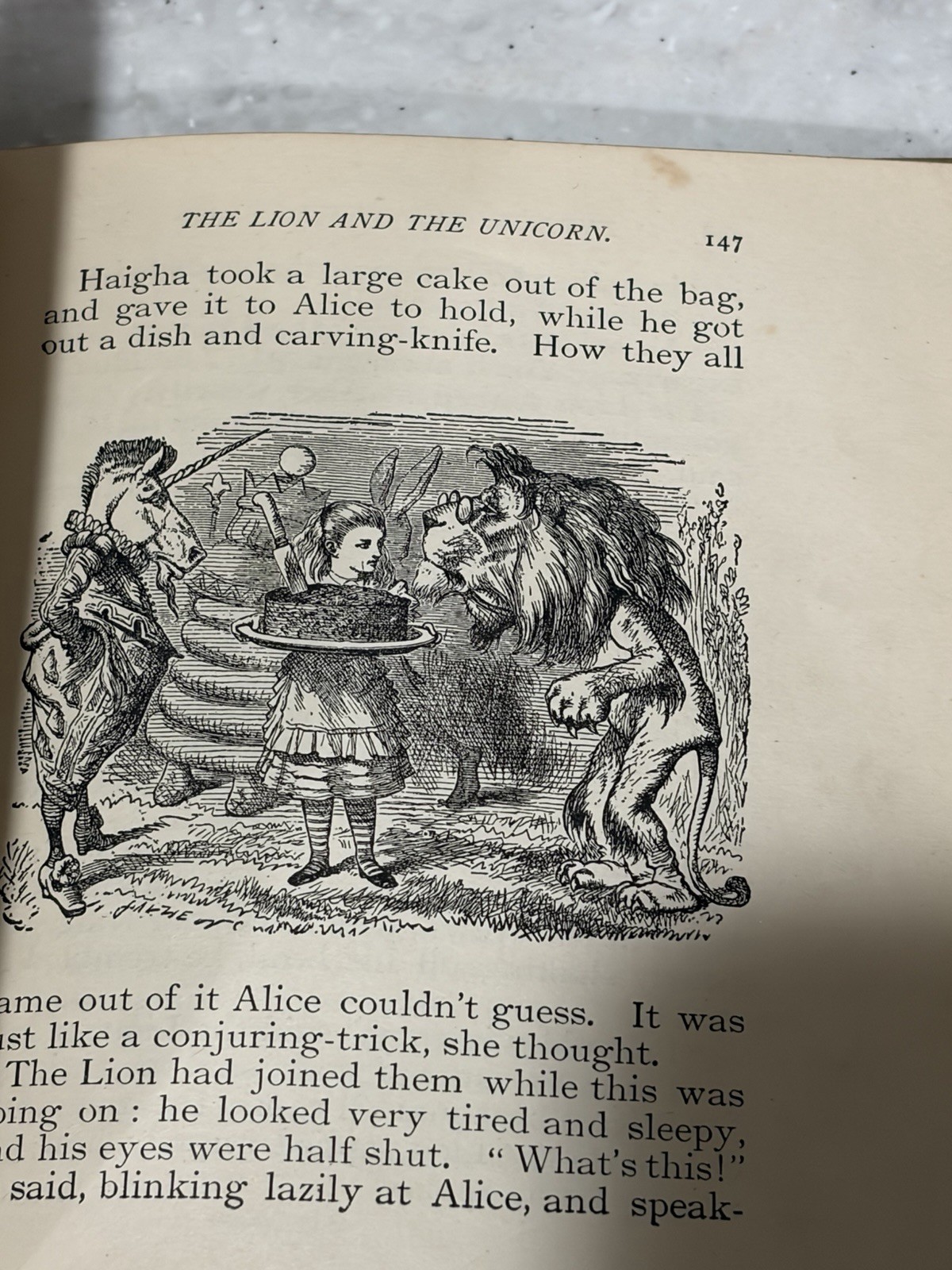 Through the Looking Glass Illustrated 1897 Antique Book Alice In Wonderland