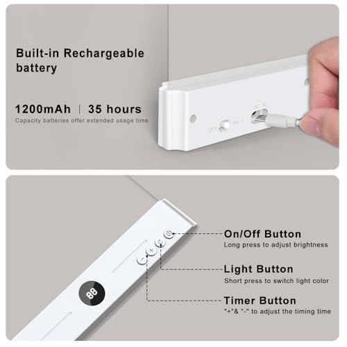 Flat Book Light for Bed Reading, Rechargeable M For A5 Size Books(5.8*8.3in)