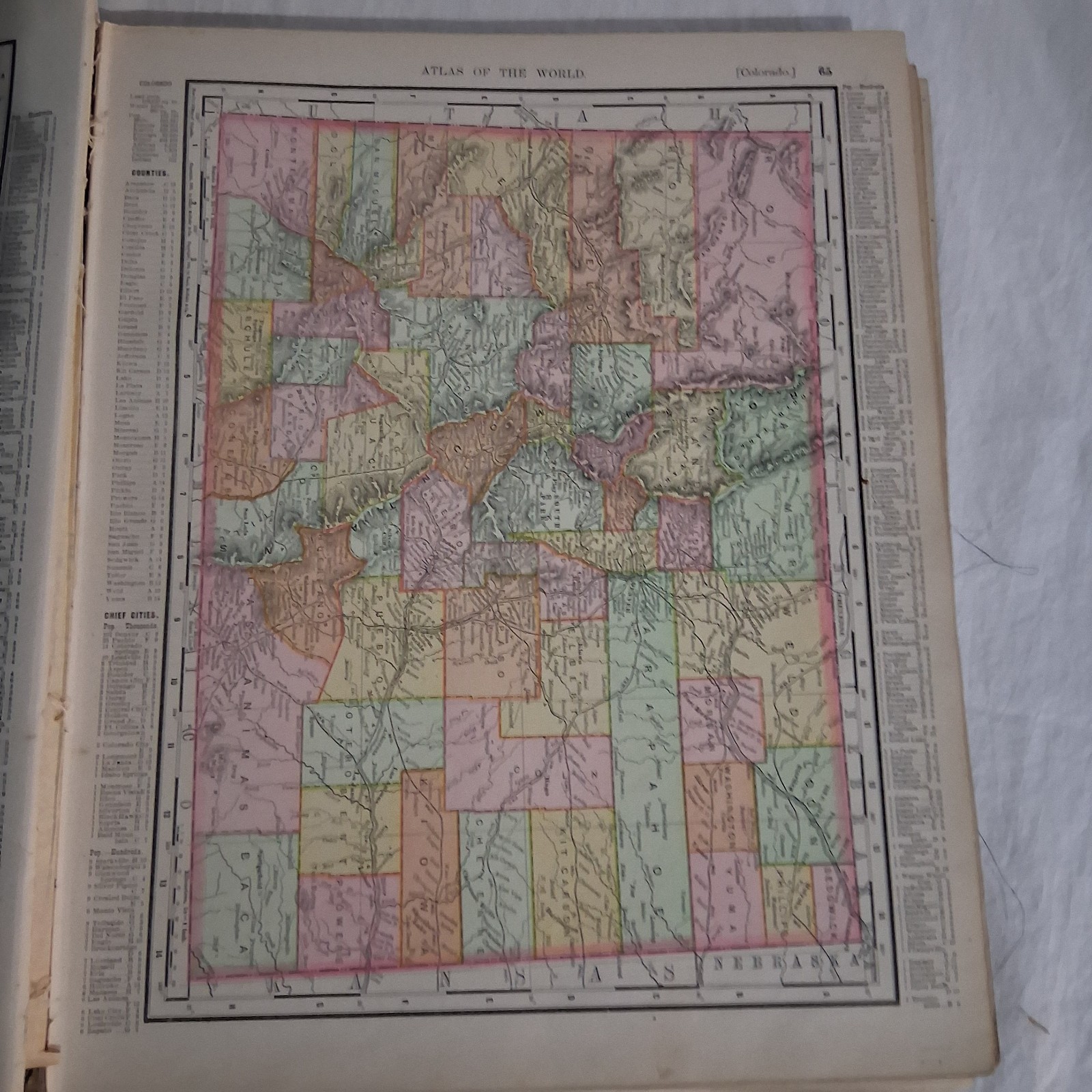 1900 Rand McNally & Co.’s Indexed Universal Atlas Of The World. 11.5″x14″