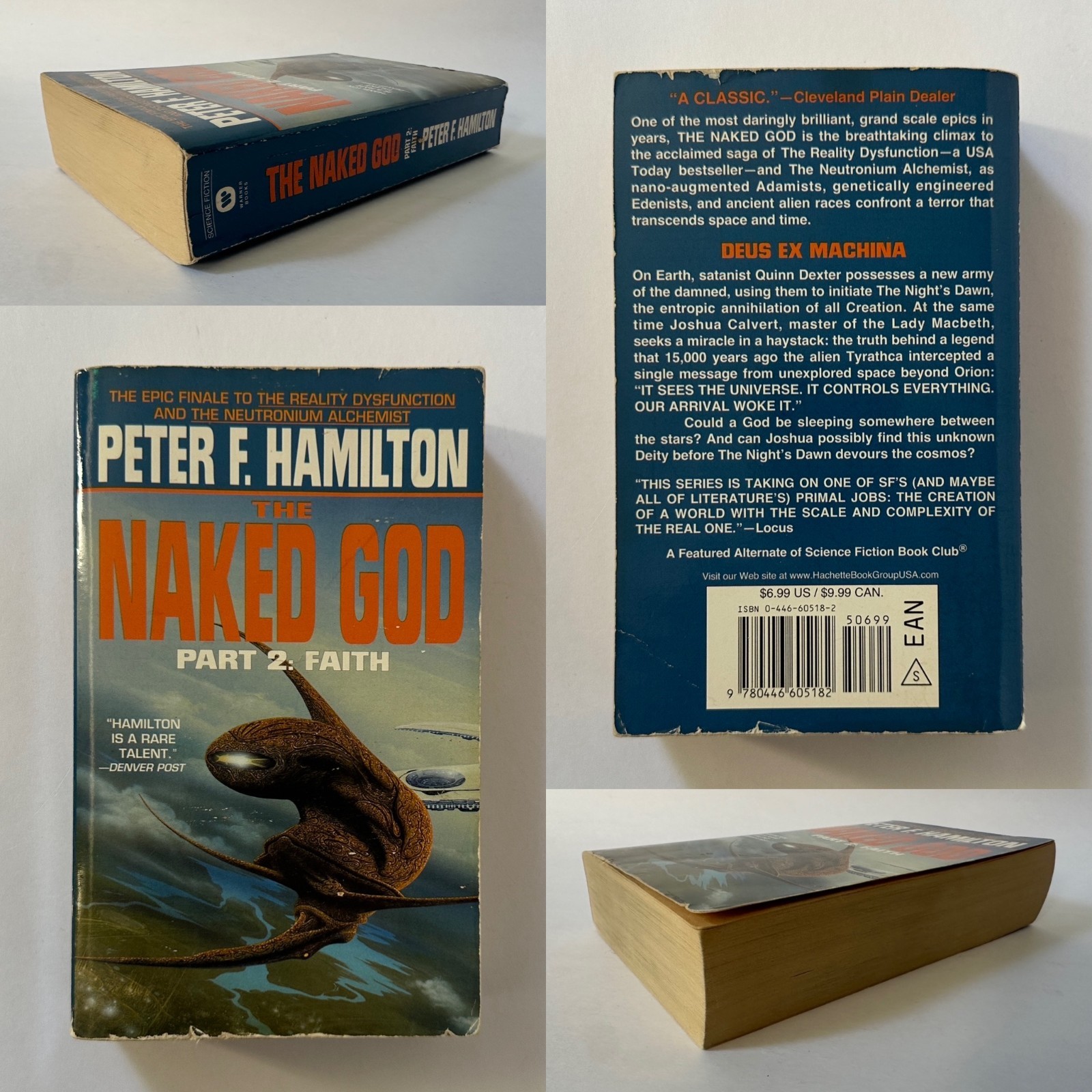 PETER F. HAMILTON Judas/Pandora/Mindstar/Alchemist/Naked God 8 MM Paperback LOT
