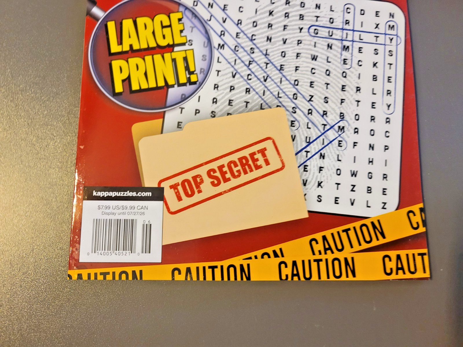 True Crime Word-Finds Large Print Puzzle Book by Kappa