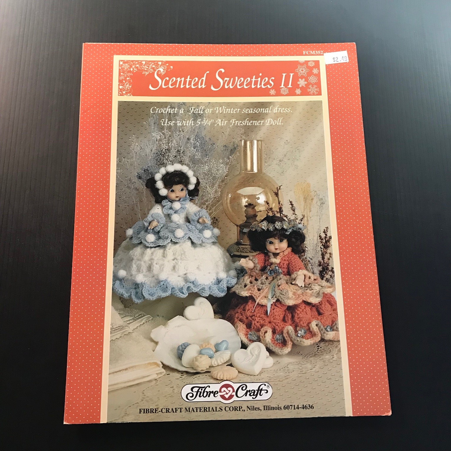 Scented Sweeties II Crochet Pattern Book Air Freshener Doll 1993 FCM352