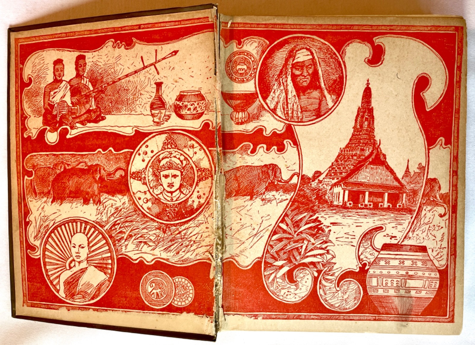 1888 Zigzag Journeys Antipodes 1st Siam Java Illustrated Travel Exploration Gilt