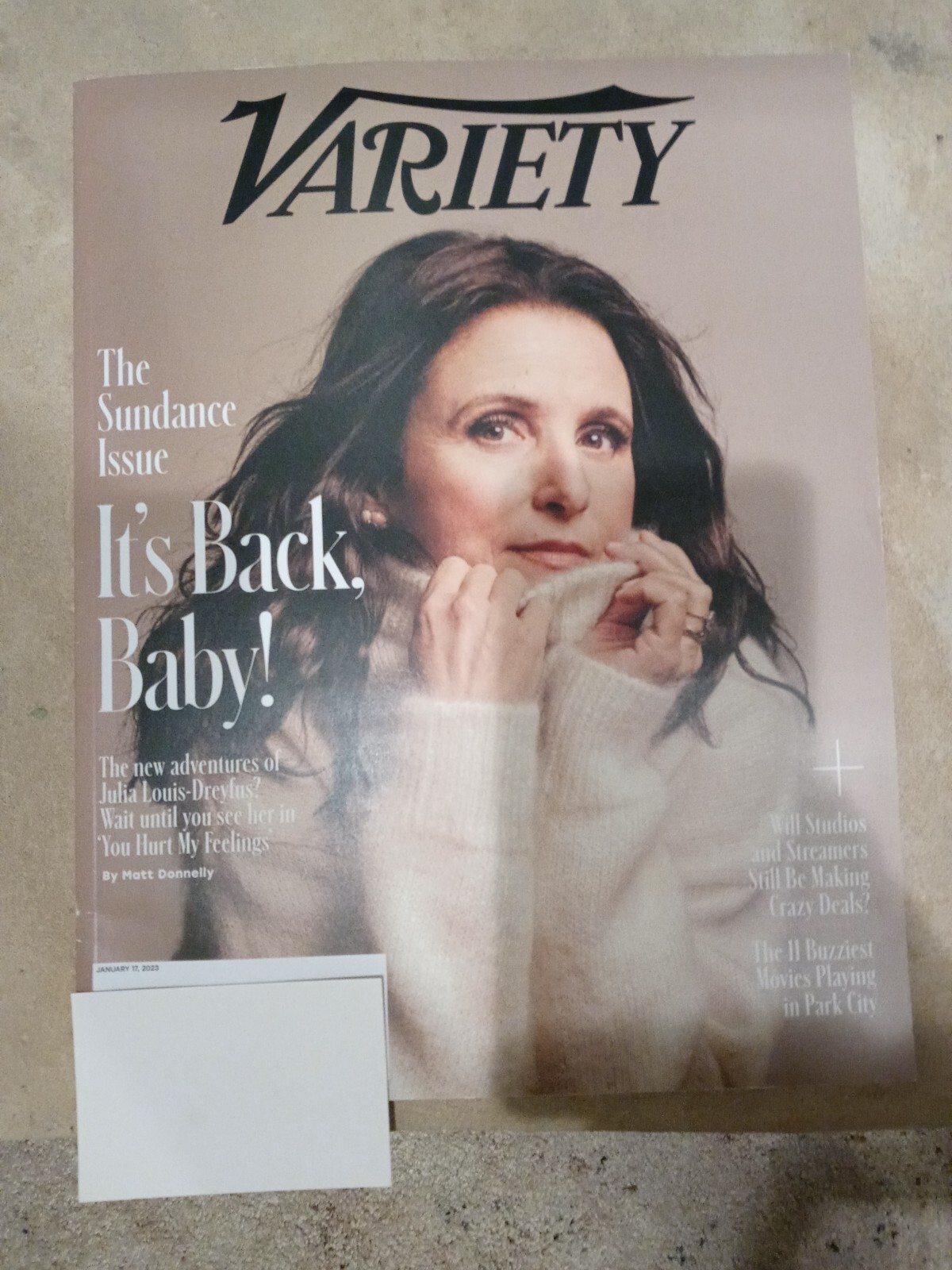VARIETY MAGAZINE JANUARY 17 2023 JULIA LOUIS DREYFUS SUNDANCE WALT DISNEY ABBOTT