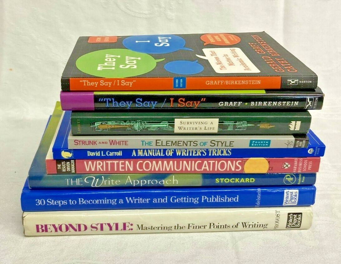 Writer’s Tricks Beyond Style Written Communication Lot of 9 English Books