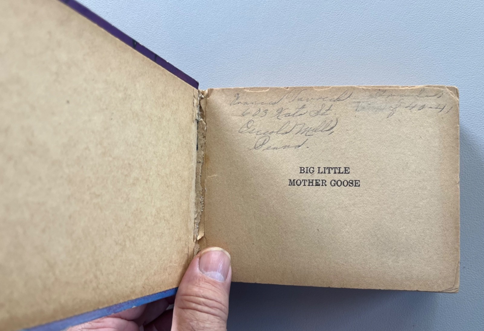 Big Little Mother Goose Hardcover, Super Rare 576 pages, complete Very Good!