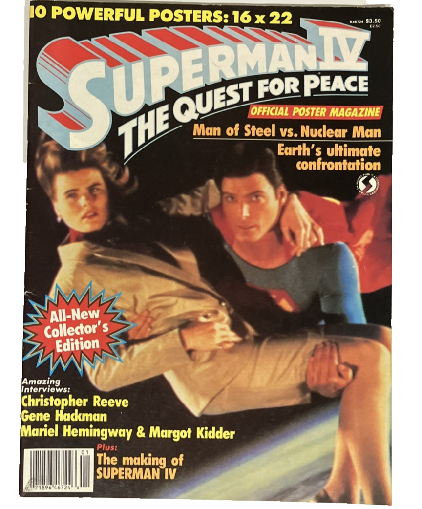 Superman IV The Quest for Peace Official Poster Mag. All New Collector’s Edition