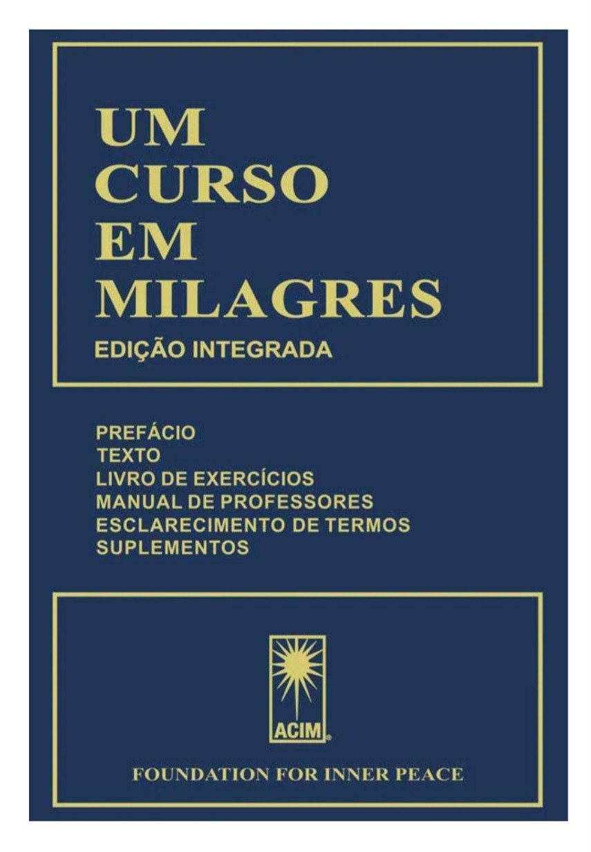 Foundation for Inner Peace Um Curso em Milagres Hardcover in Portuguese