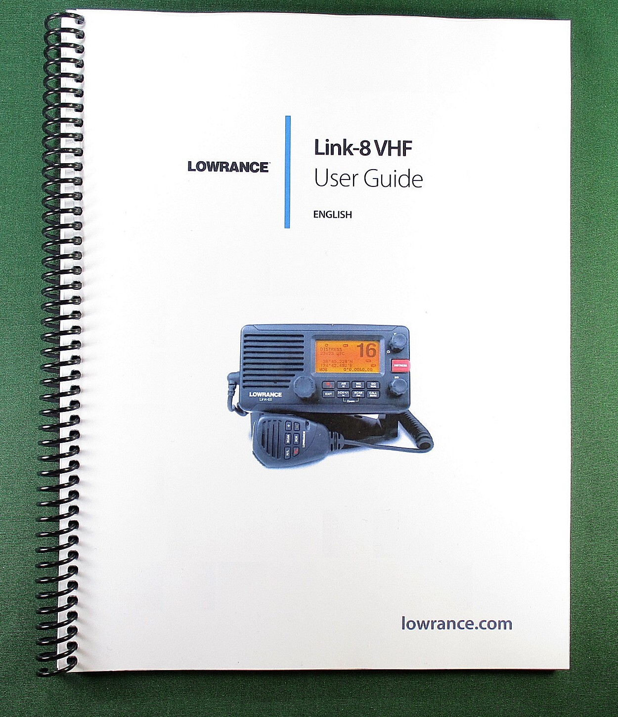 Lowrance Link-8 Instruction Manual: 88 Pages & Protective Covers
