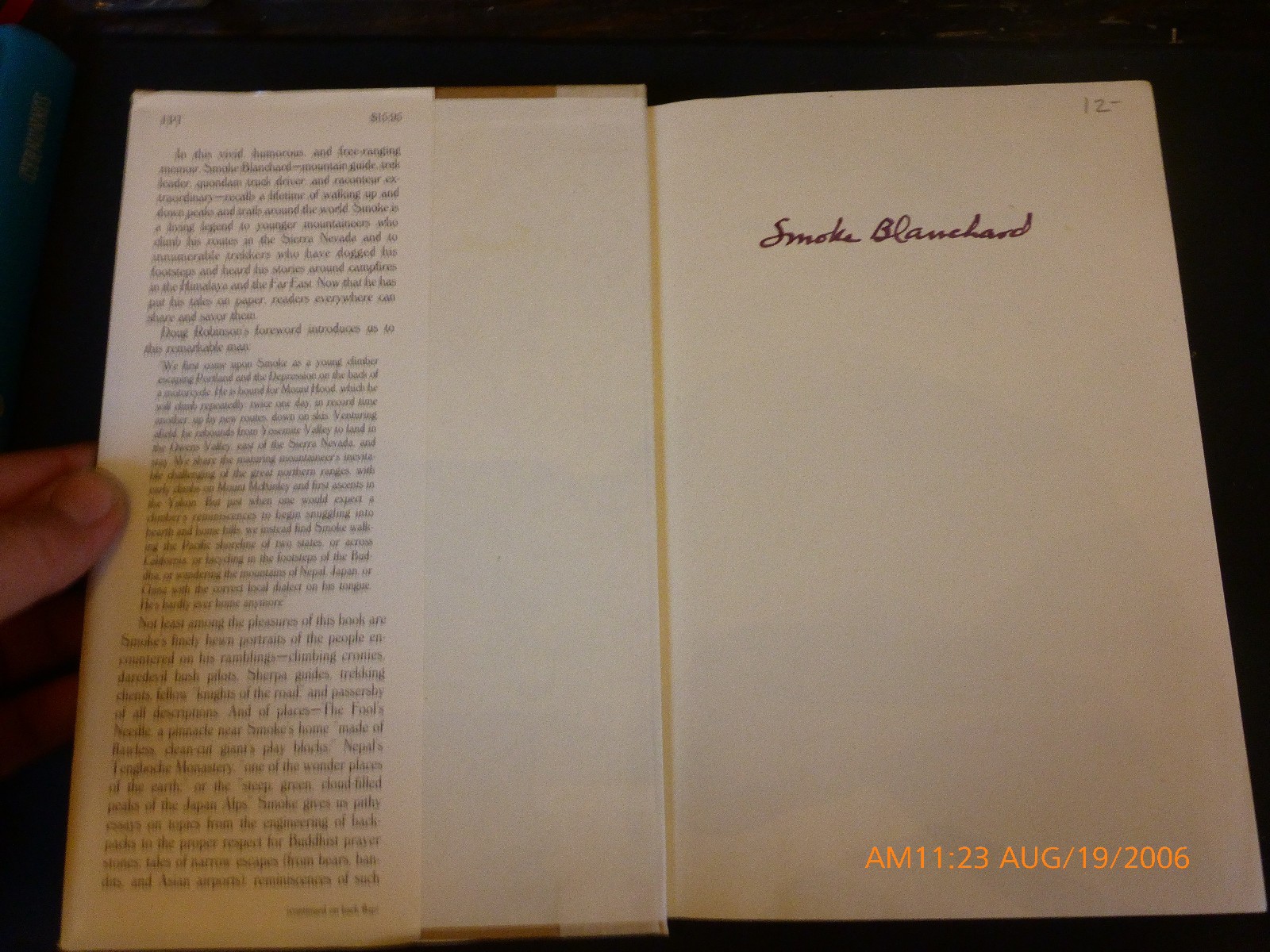 Walking Up and Down In the World- Smoke Blanchard-Mountain Rambler 1985 Signed