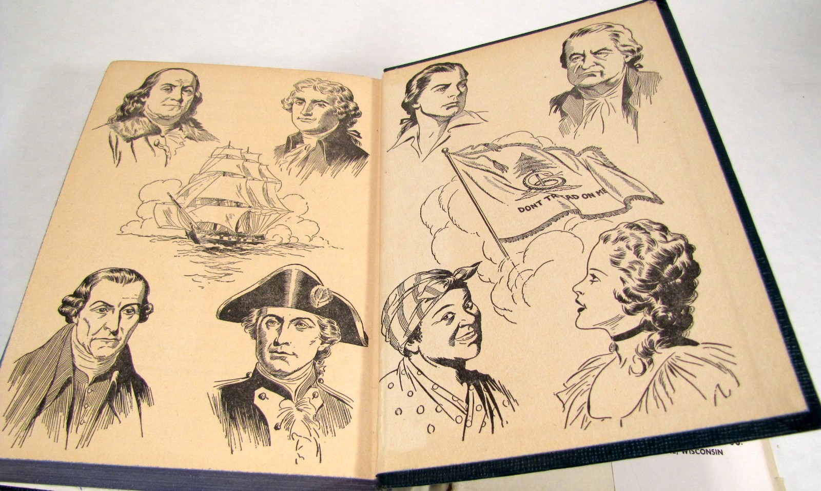 A Boy Sailor with John Paul Jones by H.C. Thomas Hardback with Dust Jacket 1946