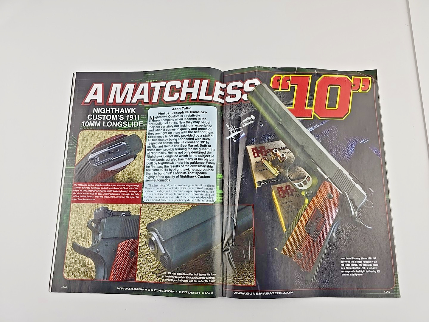 GUNS Magazine Nighthawk Custom 1911 Taurus PLY .22 LR .25 ACP Mossberg 500 AK AR