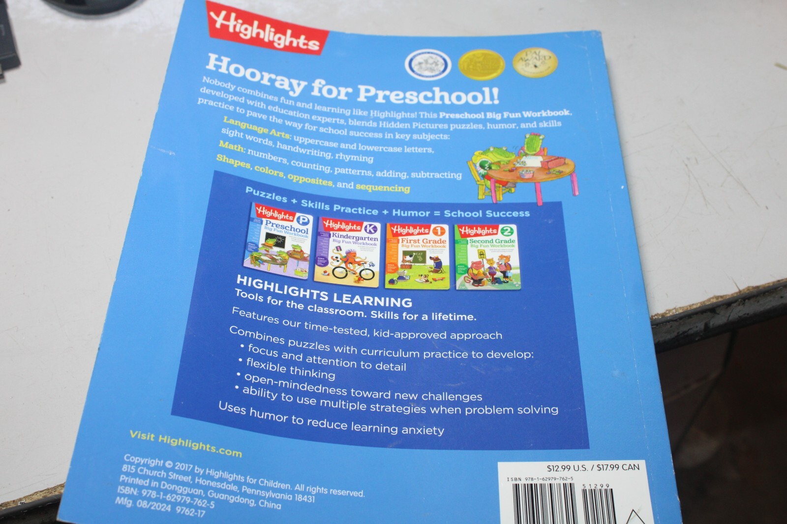 Highlights Preschool Big Fun Workbook ™ Big Fun Activity Workbooks