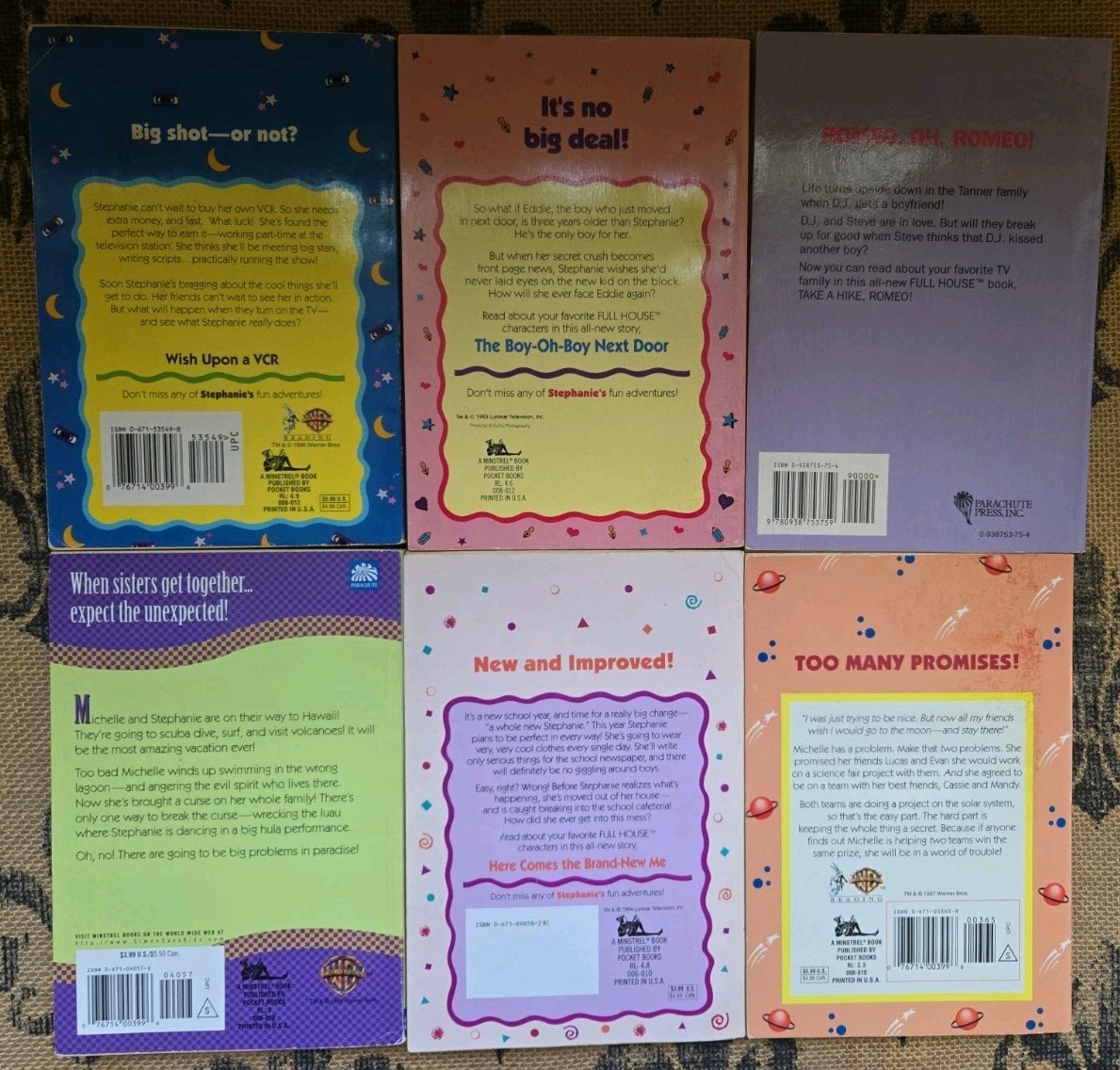 90s Full House TV Show Teen Book Lot – Stephanie and Michelle