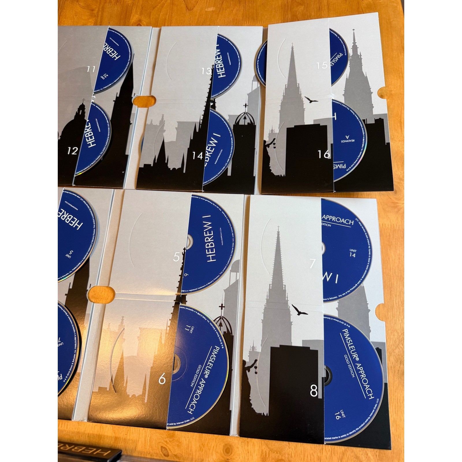 Pimsleur Approach Hebrew I Gold Edition Audio Course Flash Cards Modern Hebrew