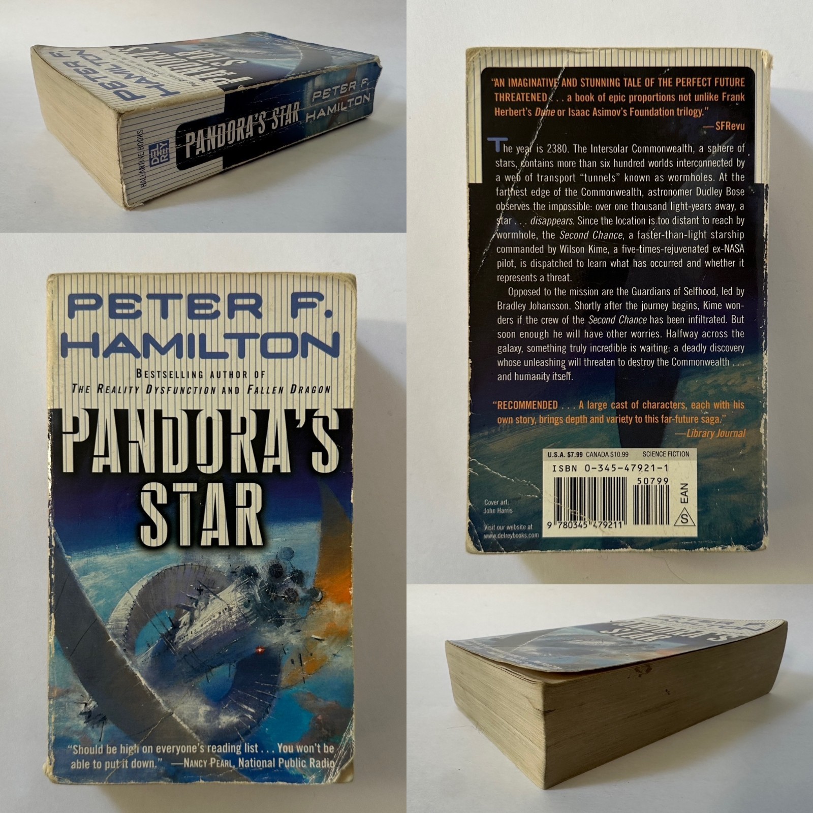 PETER F. HAMILTON Judas/Pandora/Mindstar/Alchemist/Naked God 8 MM Paperback LOT