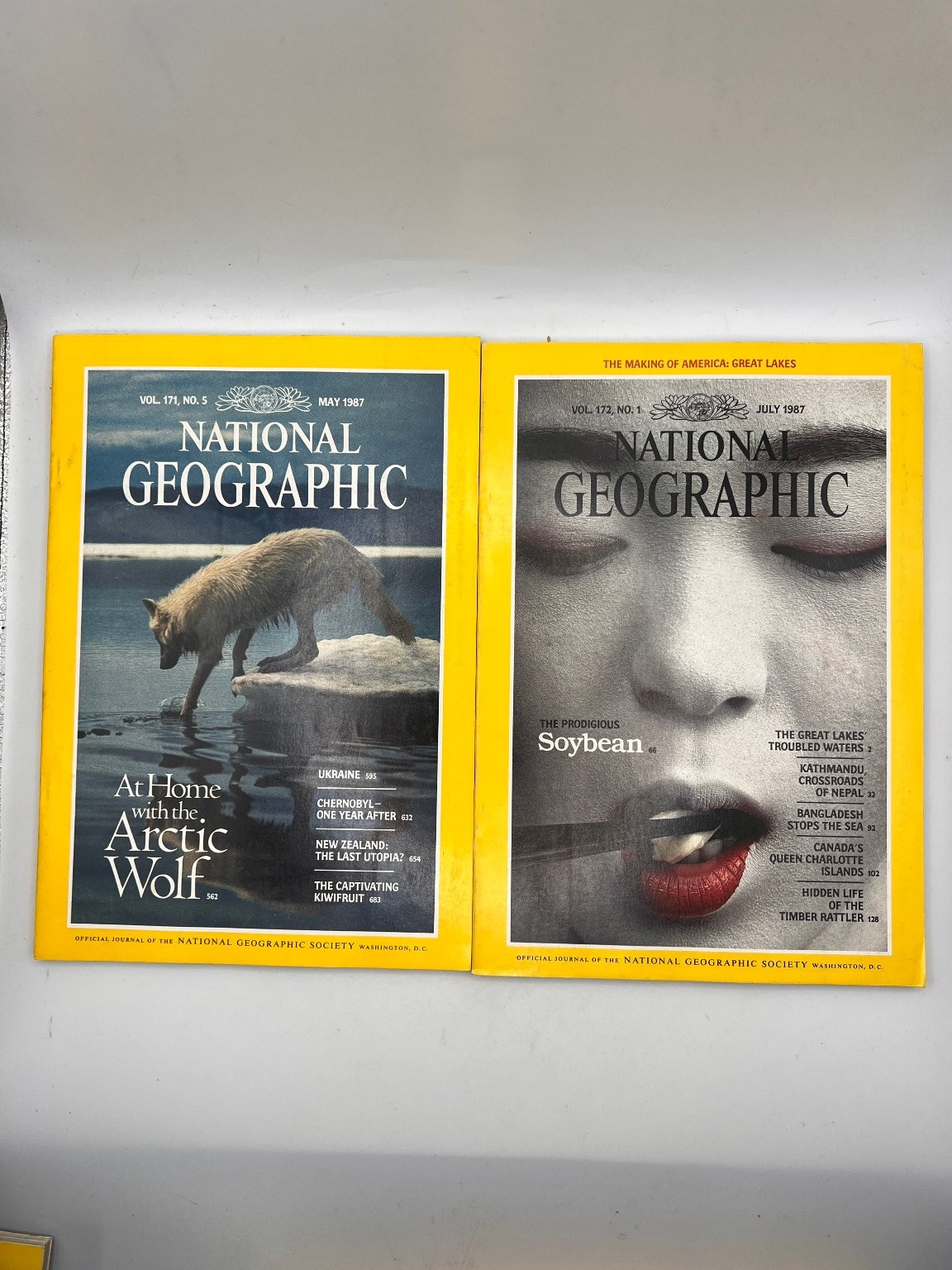 National Geographic Magazine Full Year 1987 Missing June Vol 171-172 Lot of 11