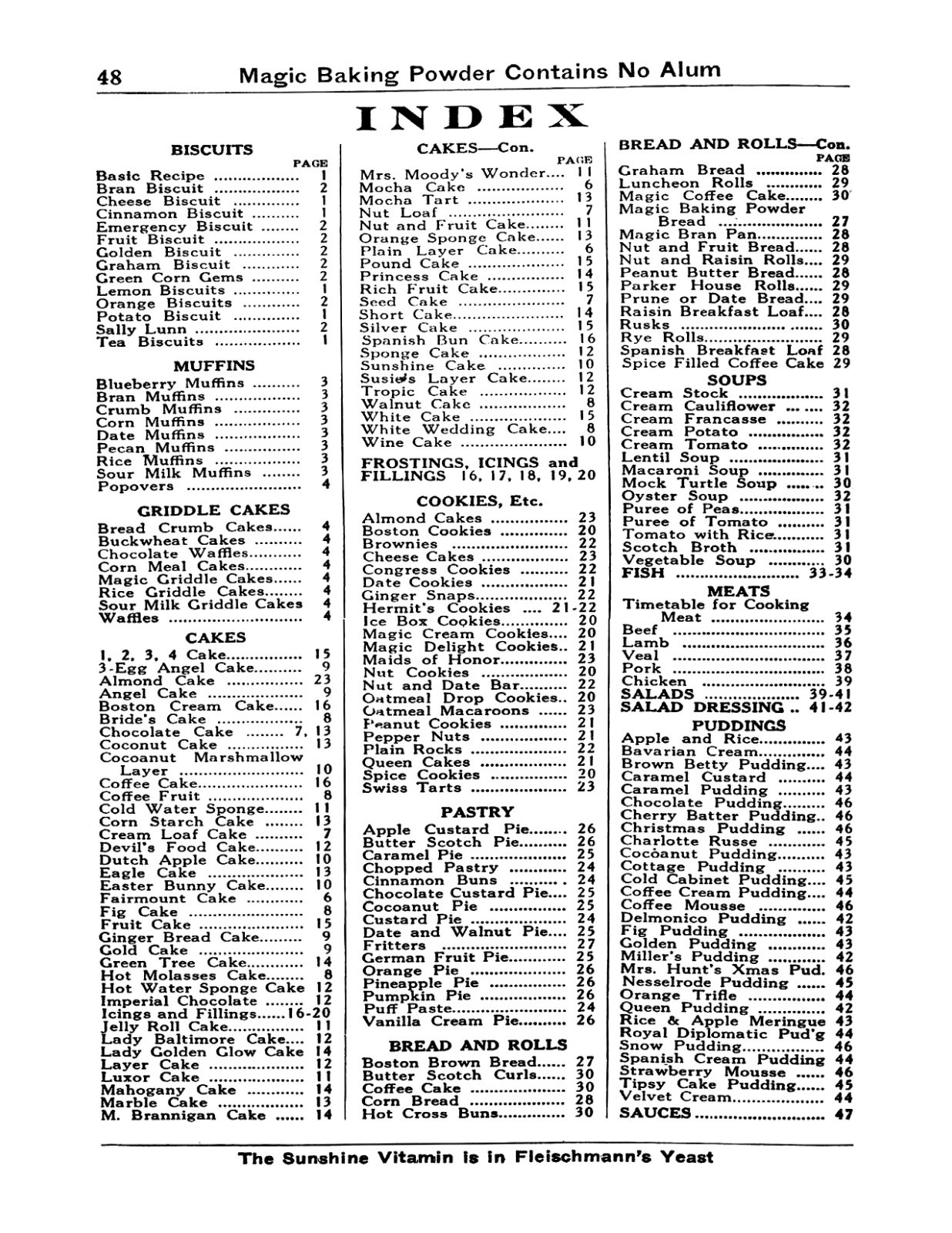 1930 The Magic Cook Book 50 Pages