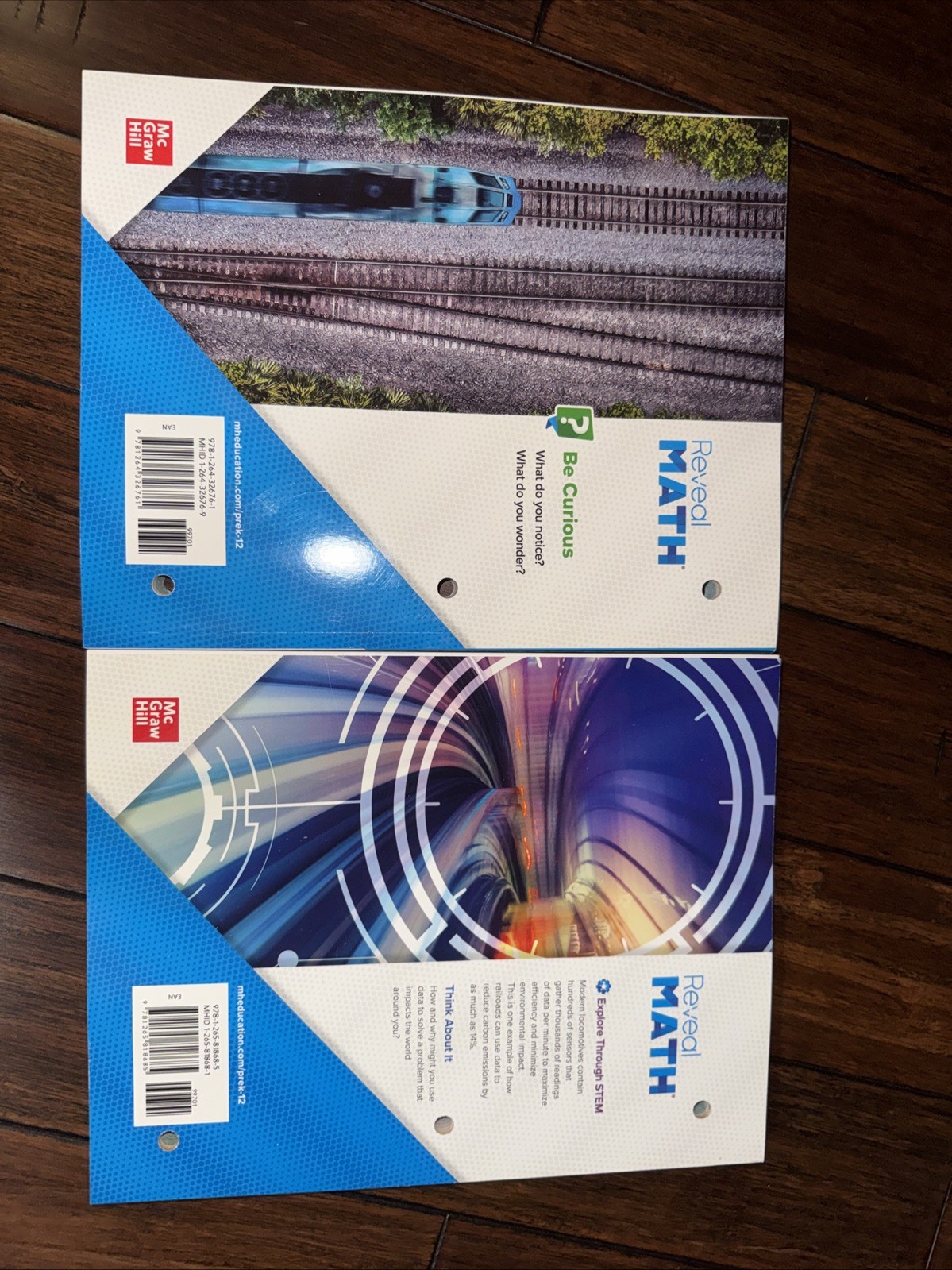 Reveal Math Student Edition, Grade 6, Volume 1 and 2 Set by McGraw Hill Unused