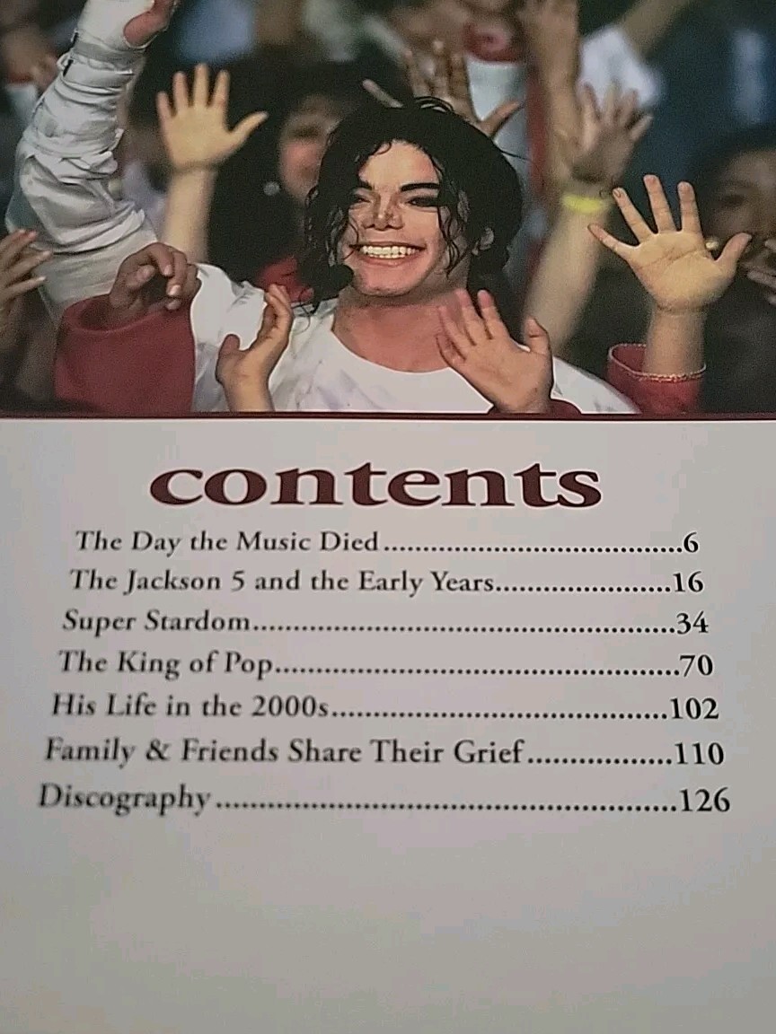 Michael Jackson : The One and Only Triumph Books (2009) TRIBUTE Chicago VINTAGE