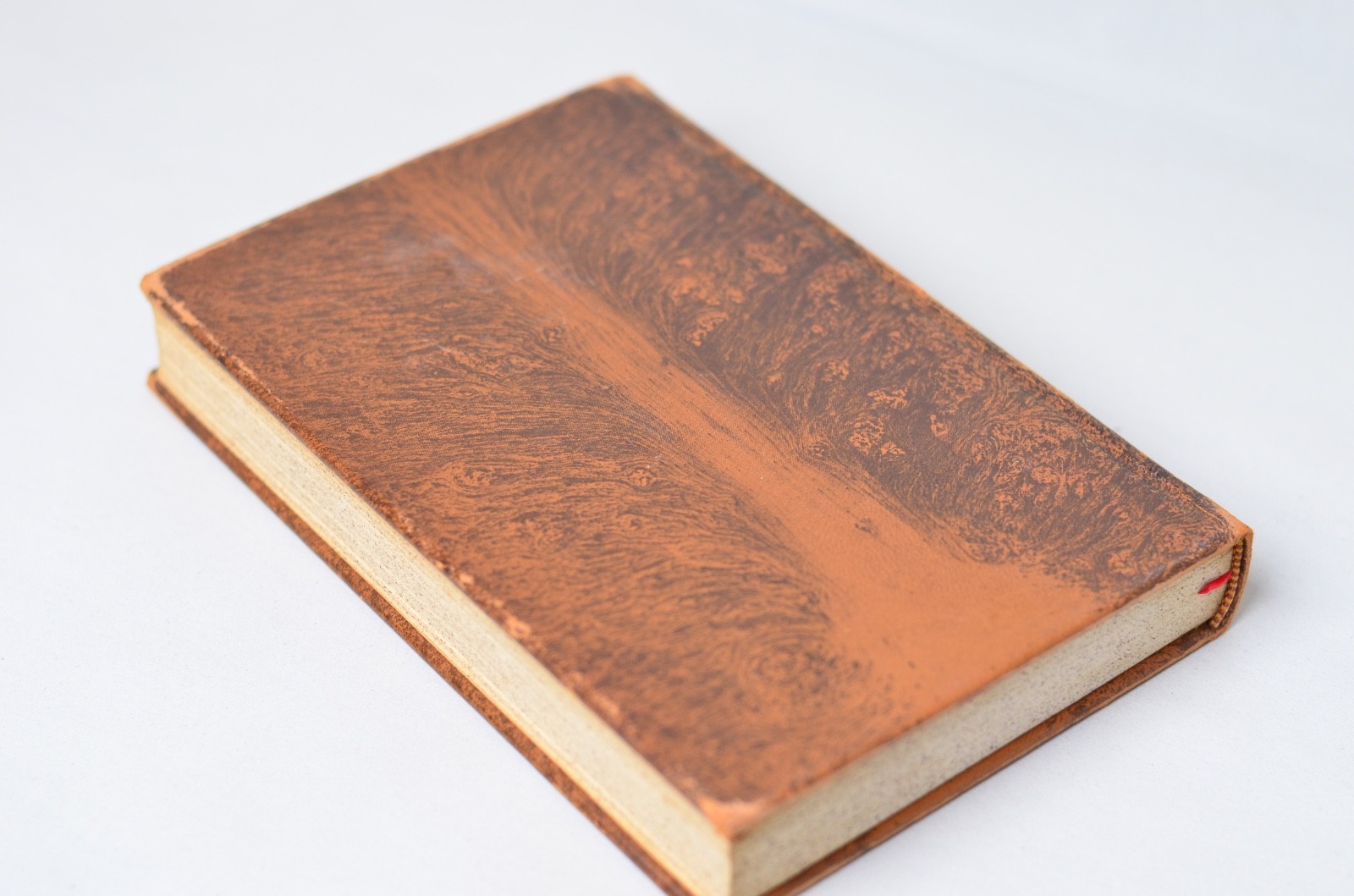 Vintage Faux Tree Calf Leather Bound Poems by Robert Browning 1932 – Imitation