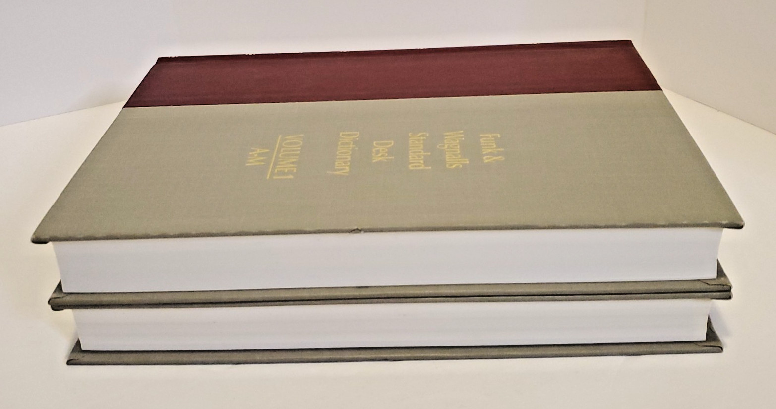 Funk and Wagnalls Standard Desk Dictionary Volumes 1 and 2 Set Hardcover 1984