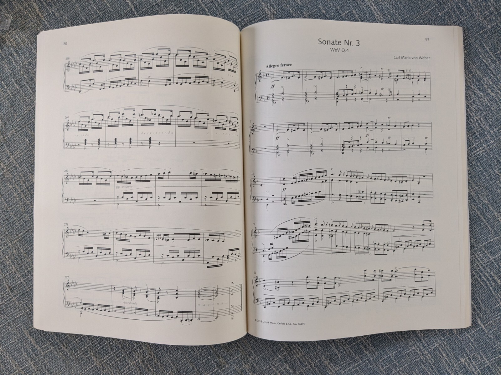 Weber Sonatas For Piano 144 Pages (Schott Import)