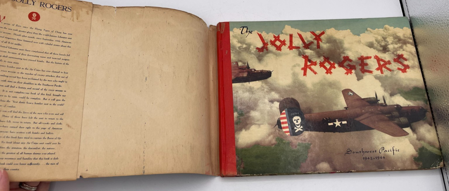 1944 TRUE FIRST EDITION The Jolly Rogers 90th Bomb Group Unit History WW2 B-24