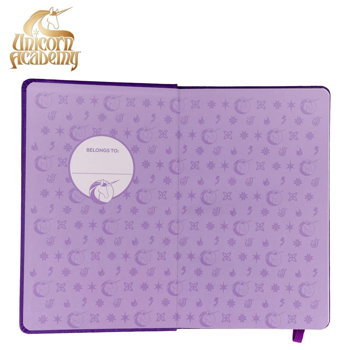 Unicorn Academy 80-Page Vegan Leather Notebook Journal Inkology 5×8″ [USA]