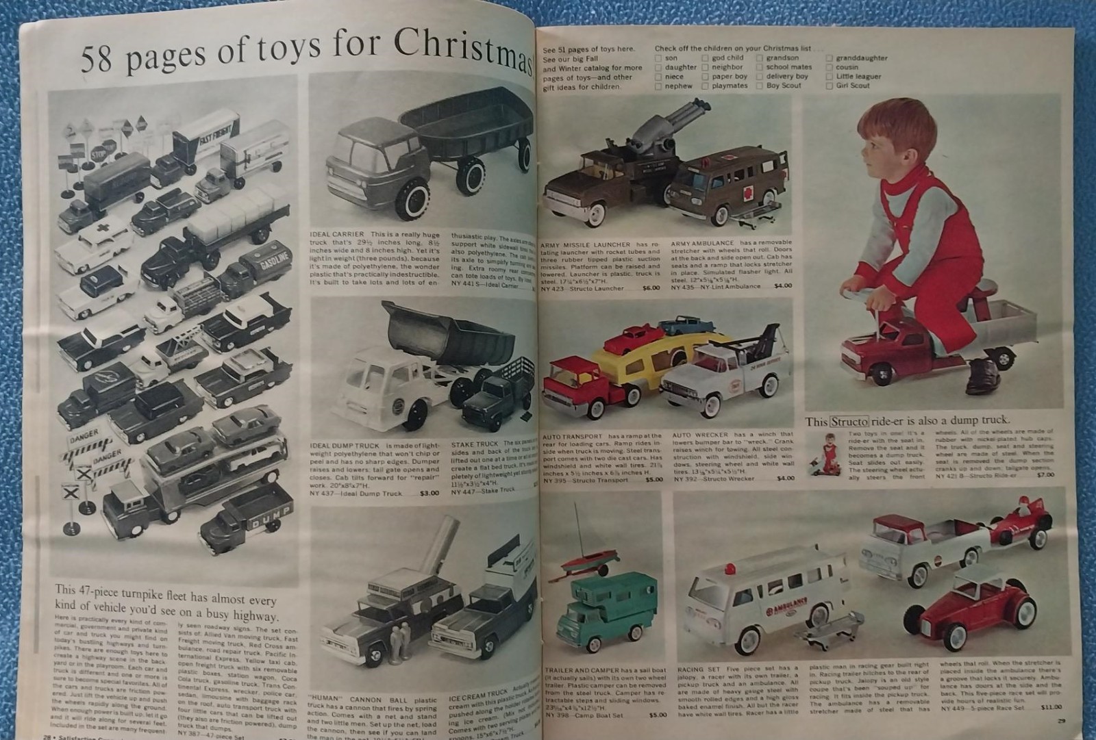 1964 Popular Club Plan Christmas Catalog – 58 pages of toys – clothes housewares