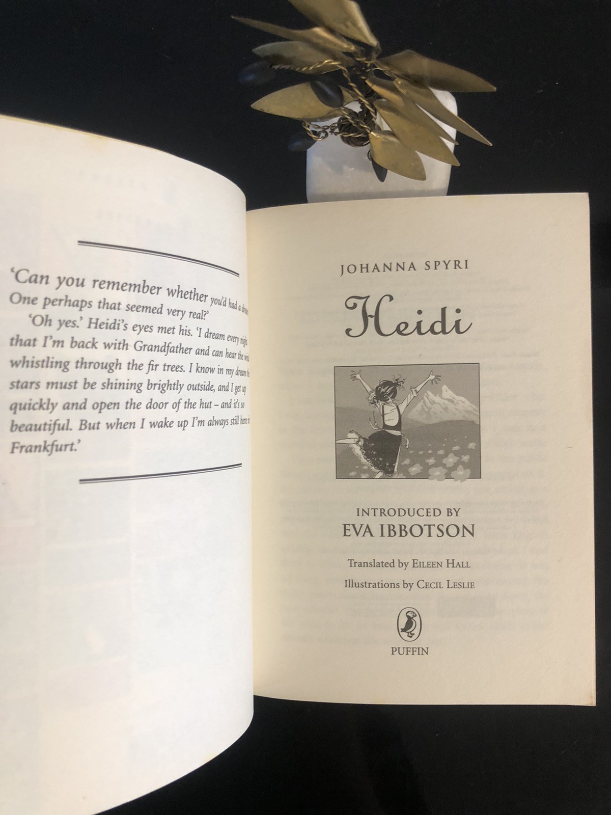 Heidi Johanna Spyri Puffin Classics Introduced. By Eva Ibbotson 2009