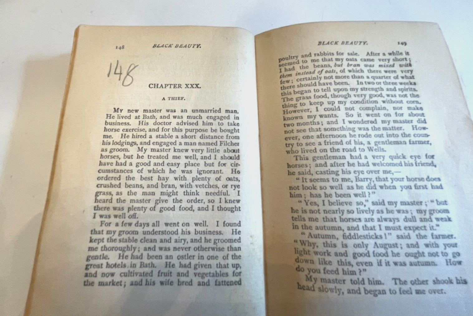 Vintage “Black Beauty” by Anna Sewell – Poor Condition, 254 Pages
