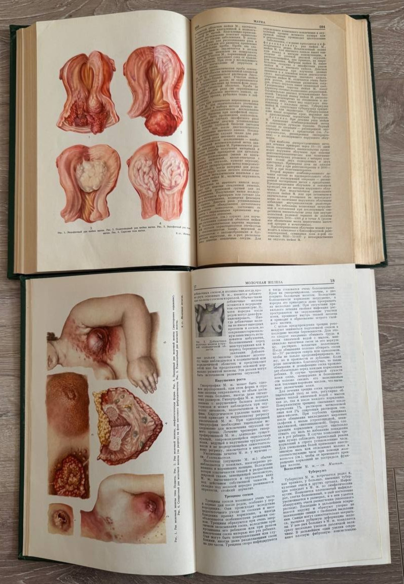 1969 Medical Encyclopedia Set Comprehensive Health Anatomy Surgery Russian book