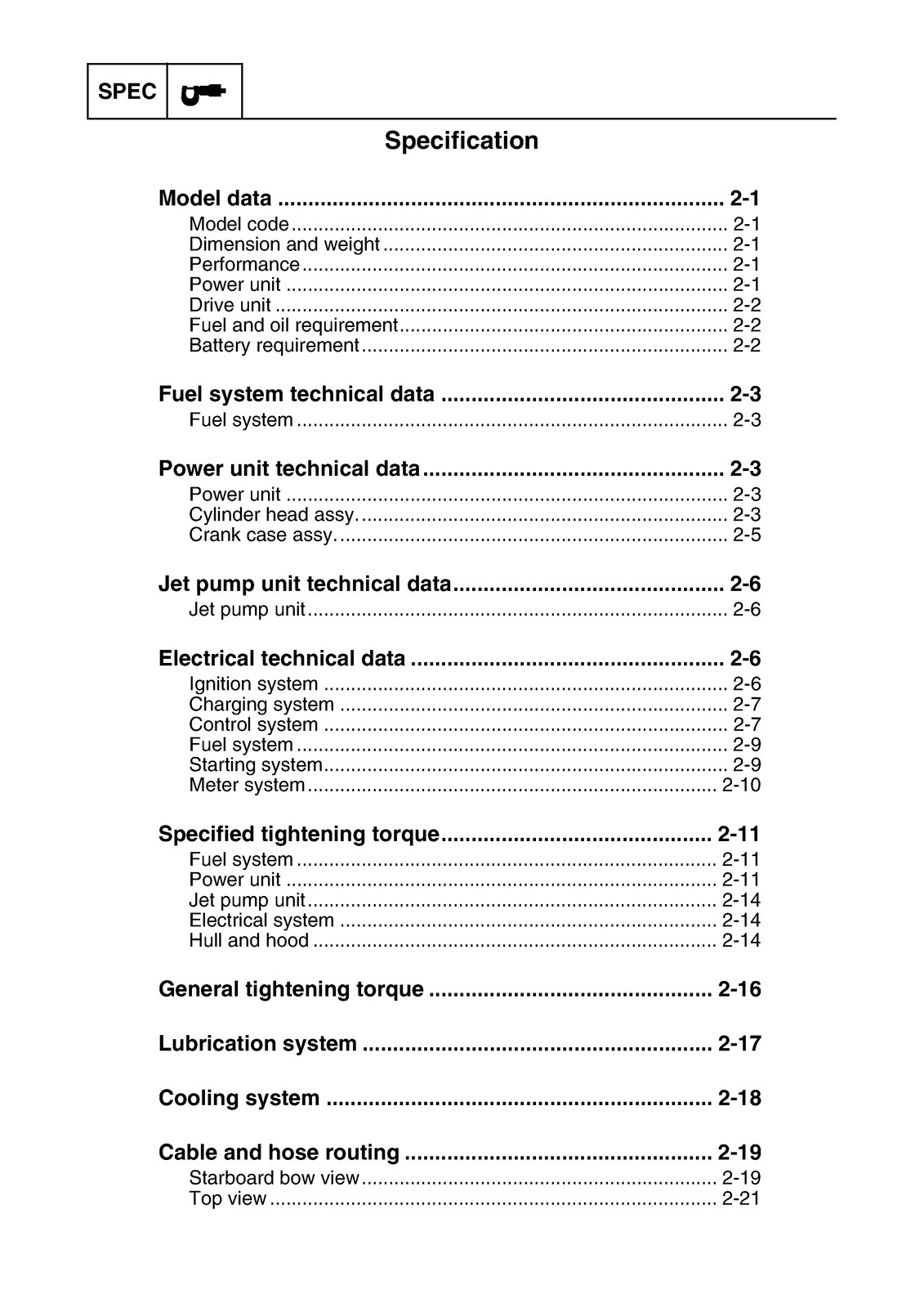 YAMAHA VX SPORT VX1100 FN2 CRUISER VX1100A VX DELUXE VX1100B REPAIR MANUAL 2010-