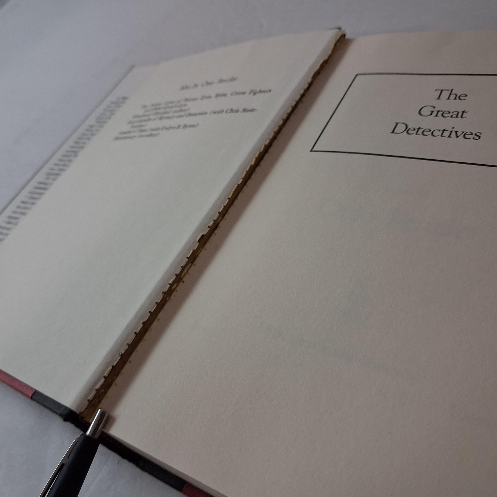 Vintage The Great Detectives Otto Penzler Little Brown Black HC DJ USA