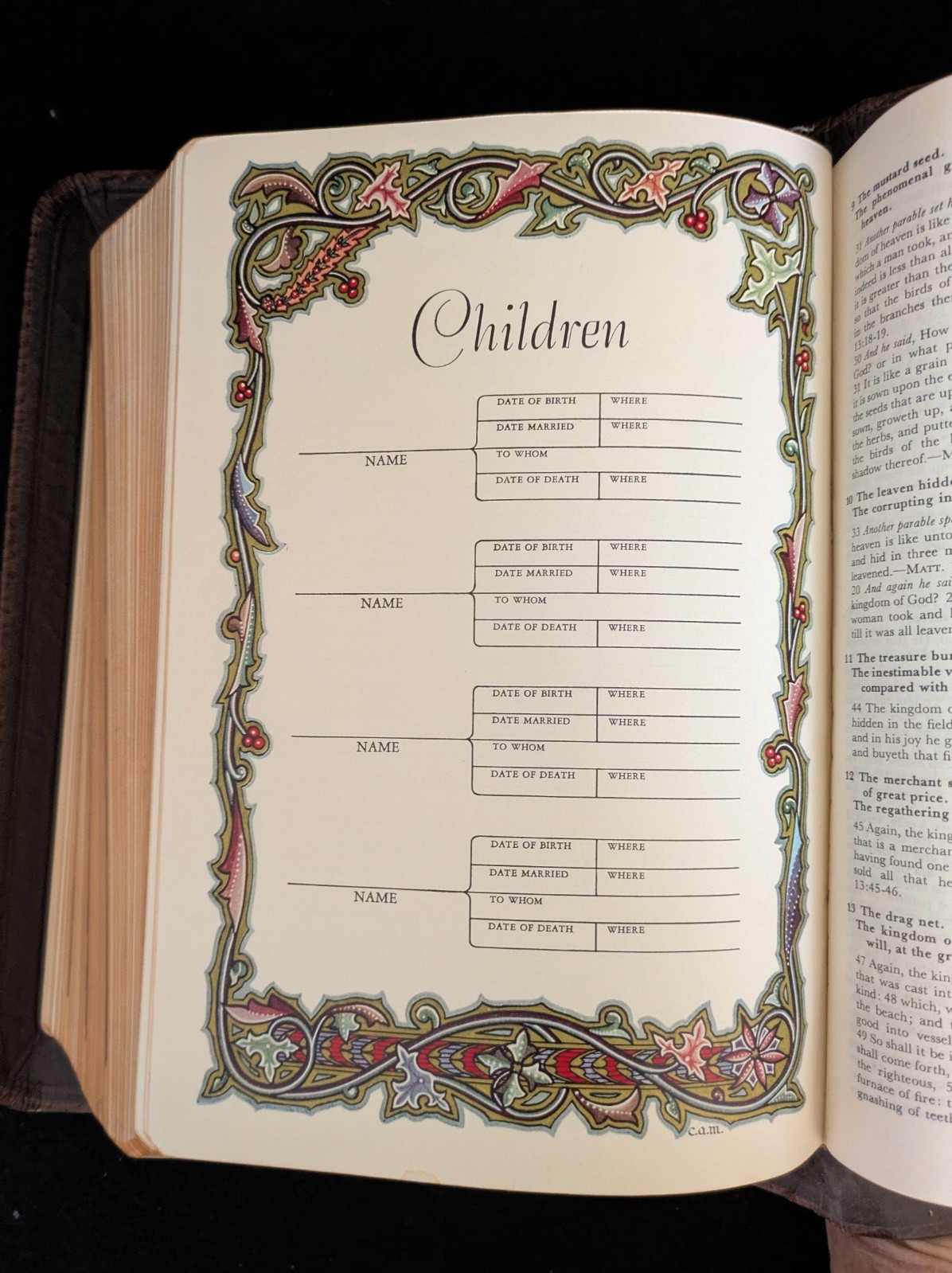 Vintage The Holy Bible Heritage Edition 1954 King James Version Clean