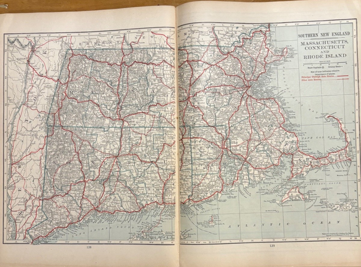 Doubleday Page & Co’s Geographical Manual and New Atlas 1917 Vintage, 392 pp