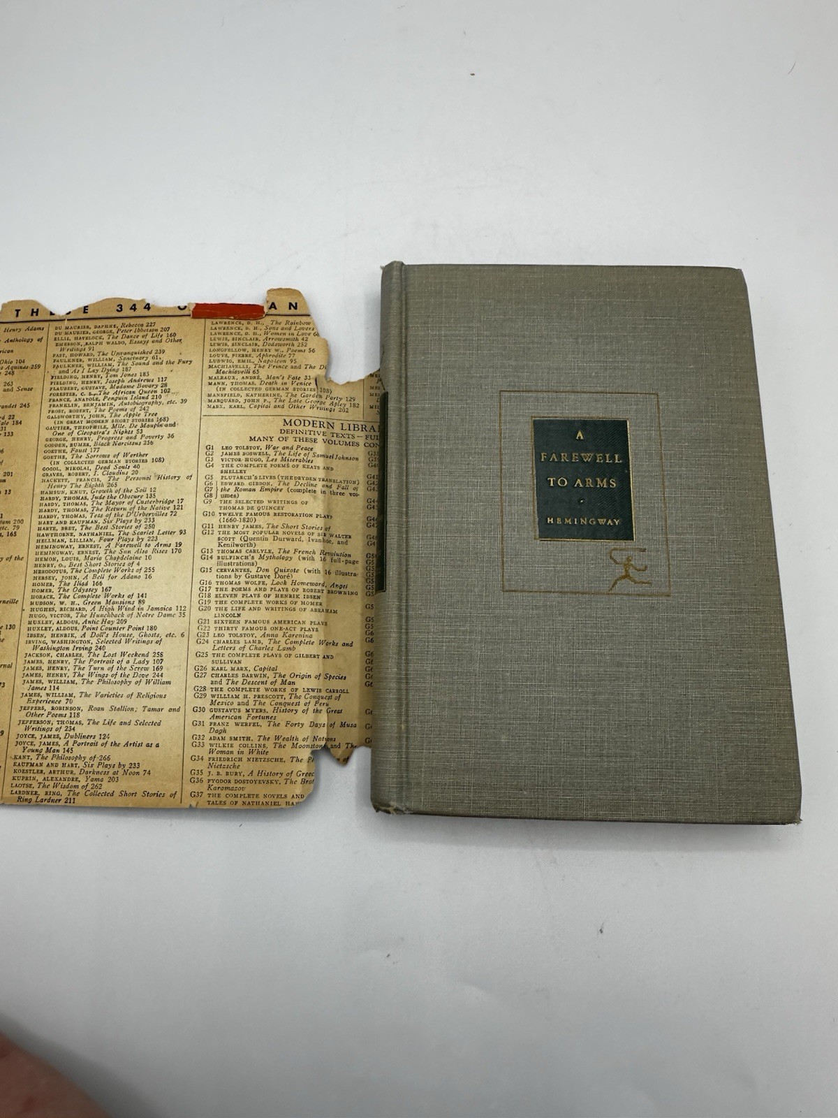 Ernest Hemingway A Farewell to Arms Modern Library HC w/ Dust Jacket