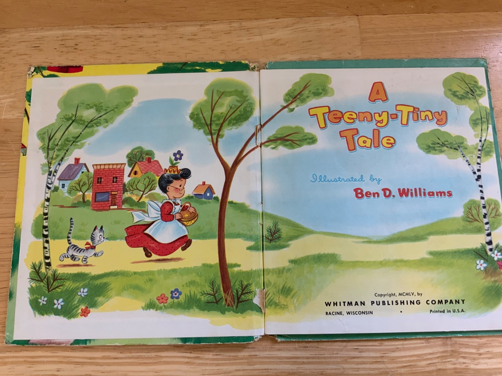 Vintage Tell-A-Tale Book, Whitman Publishing, “A Teeny-Tiny Tale” 1955 6.5″x5.5″