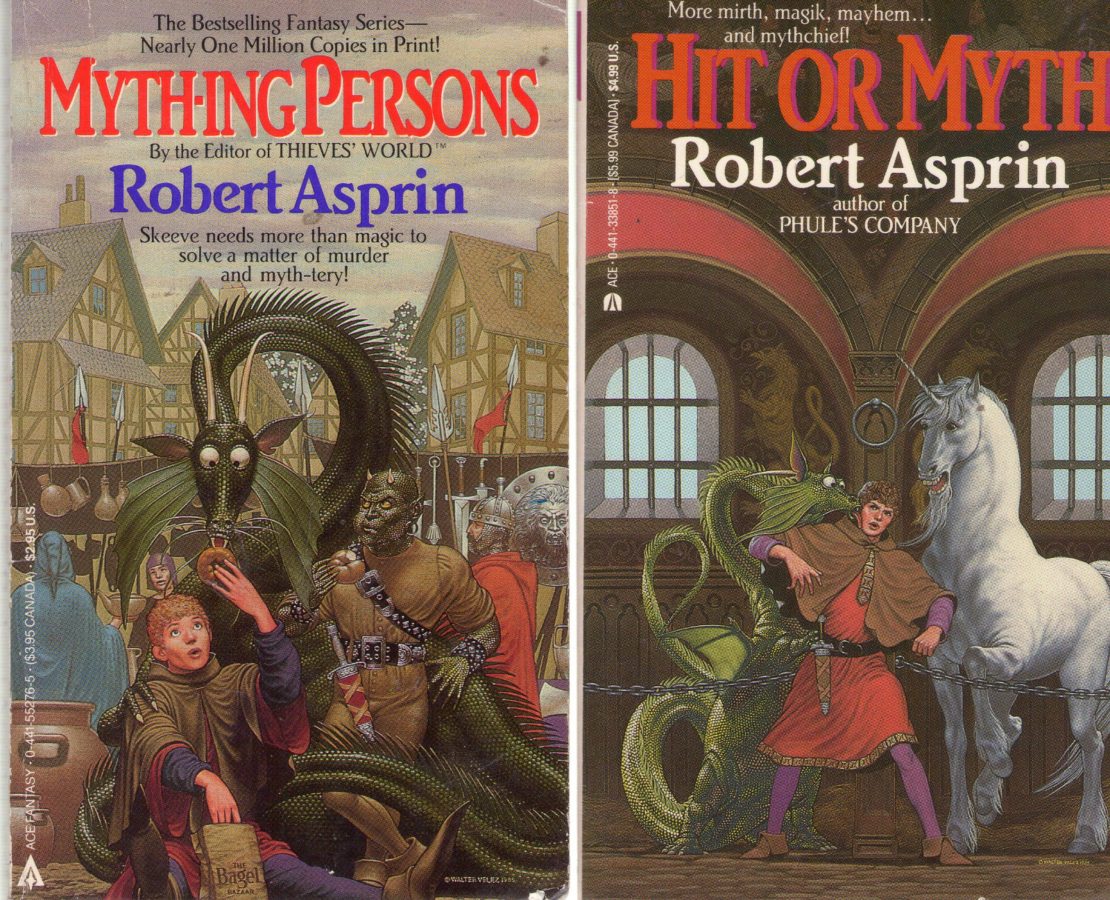 Complete Set Series Lot of 17 Myth Adventures books by Robert Asprin Aahz Skeeve