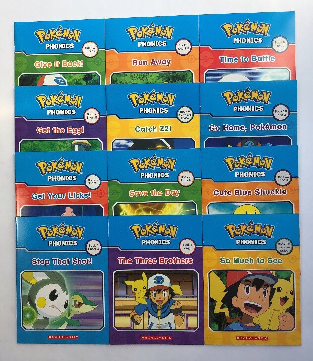Pokemon Phonics Childrens Books Learning to Read Early Readers Lot 12